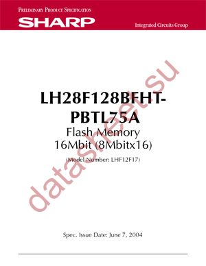 LH28F128BFHT-PBTL75A datasheet  